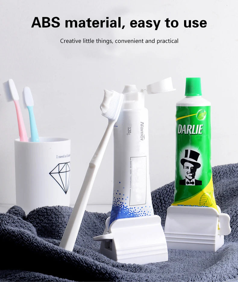 Bathroom Accessories Toothpaste Device Multifunctional Dispenser Facial Cleanser Squeezer Clips Manual Lazy Tube Squeezer Press