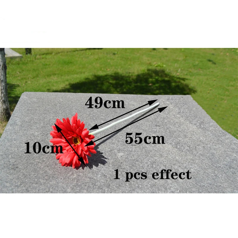 2/5pcs Artificial Flower 10cm Silk African Daisy Coreopsis Gerbera Fake Flower Decor for Home Wedding Luxury Home Decoration