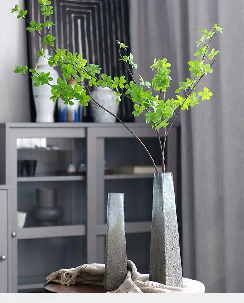 Artificial  Green Leaves Branch Real Touch  Enkianthus Perulatus Home Decoration New Green Plant Decor Andromeda  INS