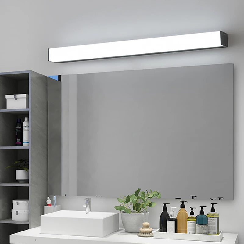 30cm 40cm 50cm LED Wall Lamp Bathroom Mirror Light Indoor Home Hotel Decors Acrylic Super Bright Long Strips Wall Mirror Light