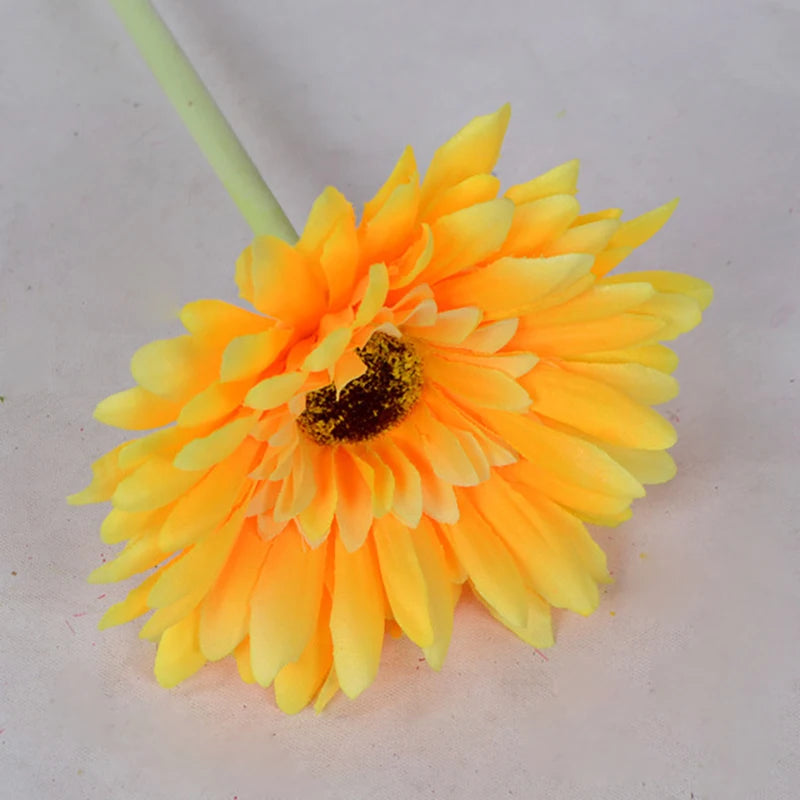 2/5pcs Artificial Flower 10cm Silk African Daisy Coreopsis Gerbera Fake Flower Decor for Home Wedding Luxury Home Decoration