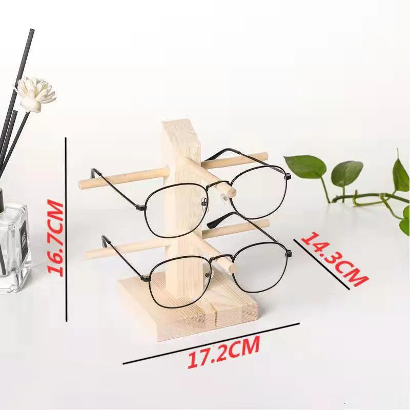 Wood Sunglass Display Stands Jewelry 2~6 Layers Multi Eyeglasses Show Rack Shelf Storage Organizer Holder Jewelry Display Rack