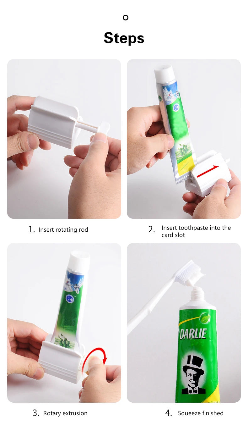 Bathroom Accessories Toothpaste Device Multifunctional Dispenser Facial Cleanser Squeezer Clips Manual Lazy Tube Squeezer Press