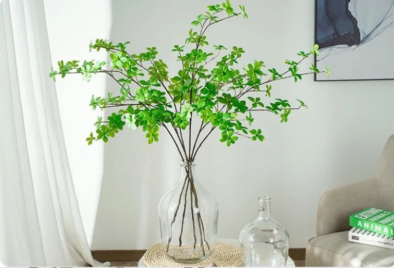 Artificial  Green Leaves Branch Real Touch  Enkianthus Perulatus Home Decoration New Green Plant Decor Andromeda  INS