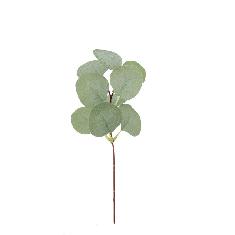 Artificial Eucalyptus Leaves Stems Eucalipto Branches Fake Plants Christmas Floral Bouquets Wedding Holiday Greenery Home Decor