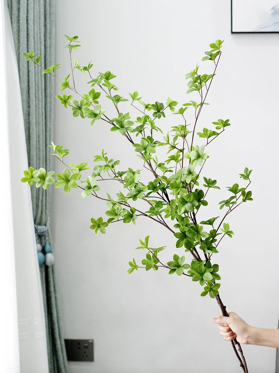 Artificial  Green Leaves Branch Real Touch  Enkianthus Perulatus Home Decoration New Green Plant Decor Andromeda  INS