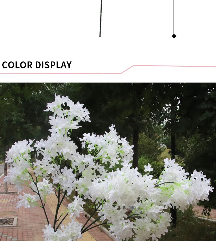 Artificial Lilac Flower Arrangement Fake Plant Wedding Road Lead Flower DIY Home Hotel Christmas Party Decorations
