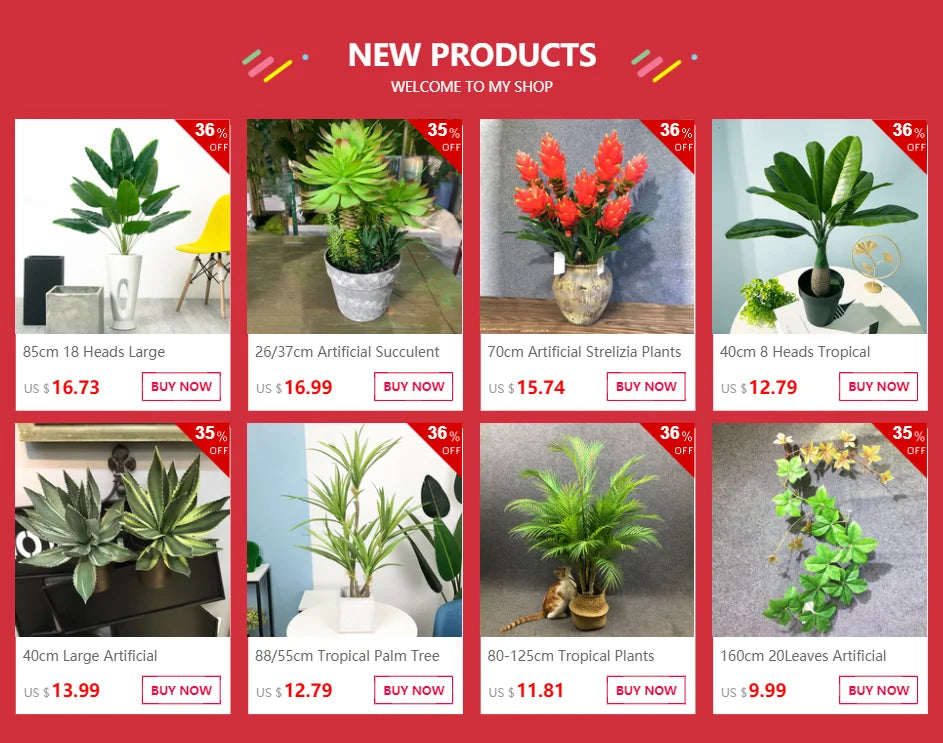 75cm 24 Forks Large Artificial Tropical Plant Fake Banyan Tree Branch plastic Green Monstera Leaves for Home Garden Decoration