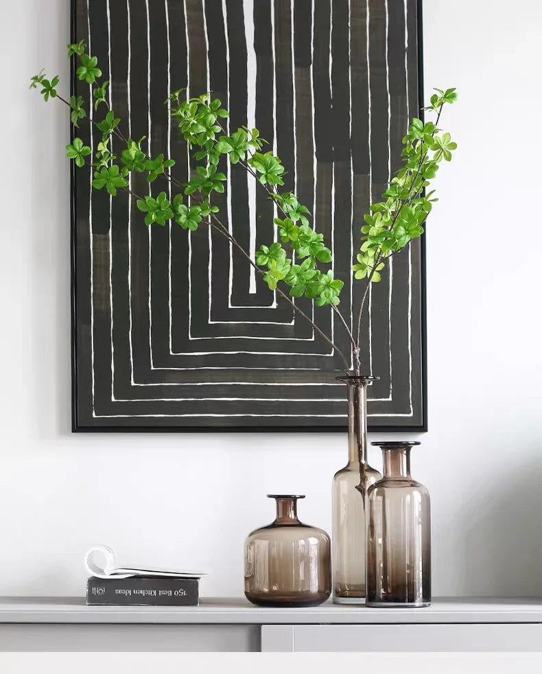 Artificial  Green Leaves Branch Real Touch  Enkianthus Perulatus Home Decoration New Green Plant Decor Andromeda  INS