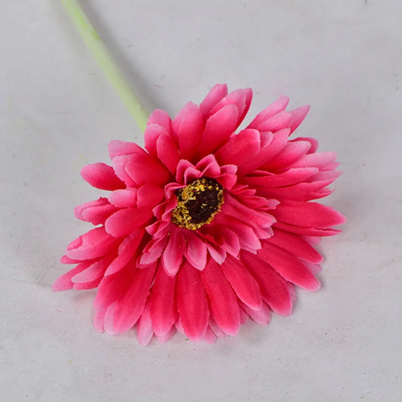 2/5pcs Artificial Flower 10cm Silk African Daisy Coreopsis Gerbera Fake Flower Decor for Home Wedding Luxury Home Decoration