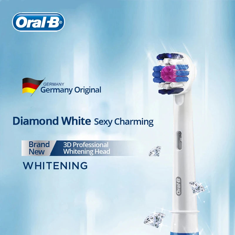 Original Oral B Replacement Brush Heads for Oral-B Rotating Electric Toothbrush Genuine Teeth Whitening Soft Bristle Refills
