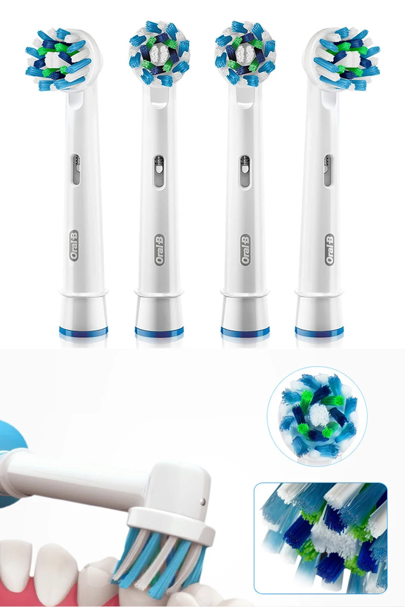 Original Oral B Replacement Brush Heads for Oral-B Rotating Electric Toothbrush Genuine Teeth Whitening Soft Bristle Refills