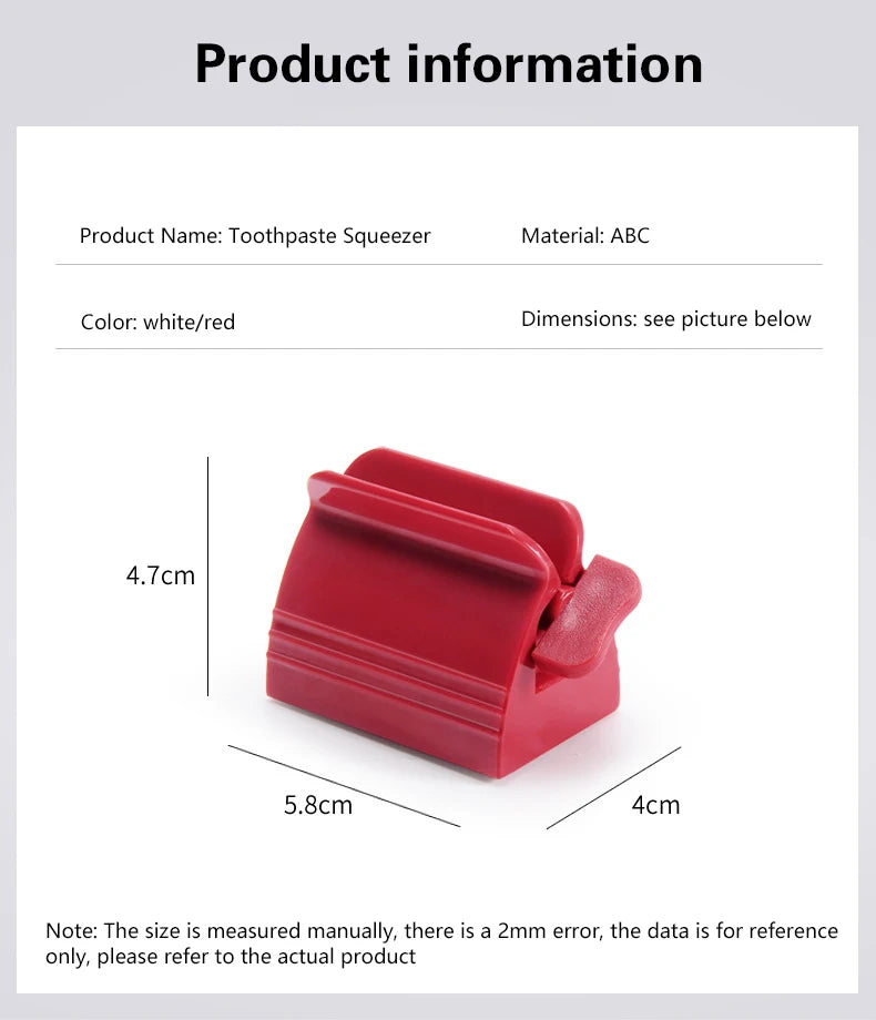 Bathroom Accessories Toothpaste Device Multifunctional Dispenser Facial Cleanser Squeezer Clips Manual Lazy Tube Squeezer Press