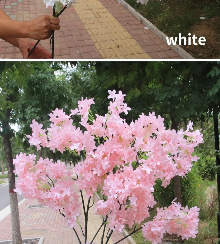 Artificial Lilac Flower Arrangement Fake Plant Wedding Road Lead Flower DIY Home Hotel Christmas Party Decorations