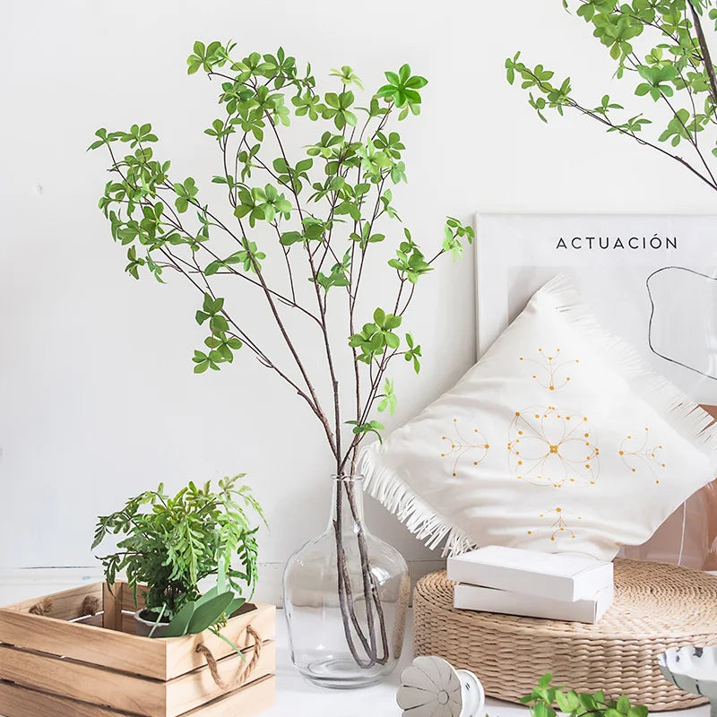 Artificial  Green Leaves Branch Real Touch  Enkianthus Perulatus Home Decoration New Green Plant Decor Andromeda  INS