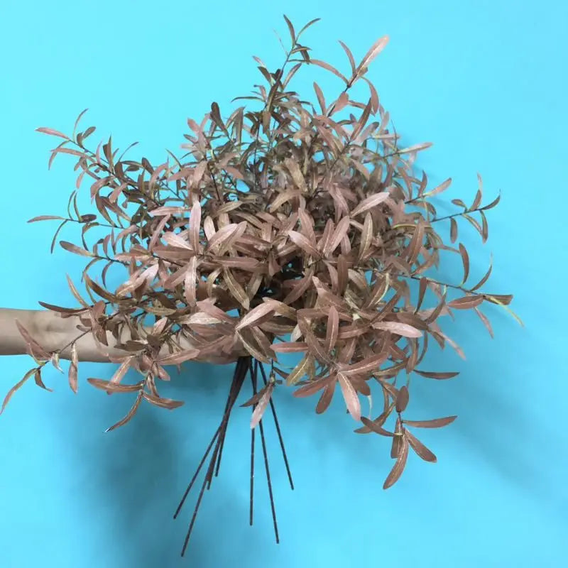 130cm Artificial Branch Olive Leaf Olive Fruit Olive Branch for Floral   Bouquets Wedding Holiday Greenery Decor