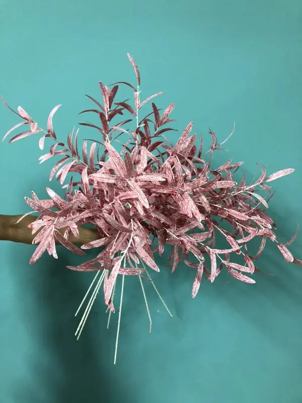 130cm Artificial Branch Olive Leaf Olive Fruit Olive Branch for Floral   Bouquets Wedding Holiday Greenery Decor