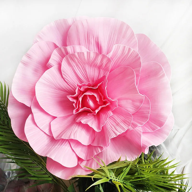 Artificial Foam Large Rose Fake Flower Head Wedding Background Large Flower Wall DIY Decoration Home Decoration