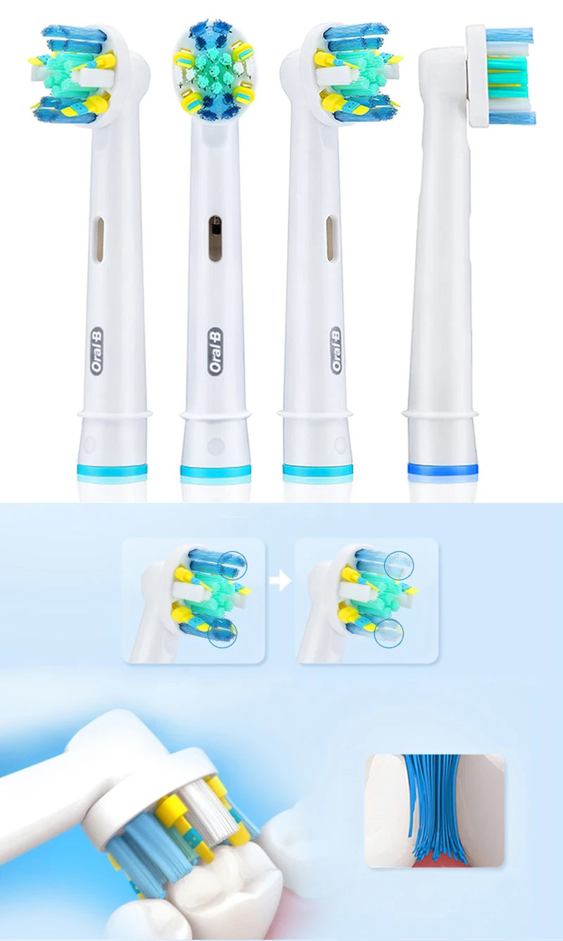 Original Oral B Replacement Brush Heads for Oral-B Rotating Electric Toothbrush Genuine Teeth Whitening Soft Bristle Refills