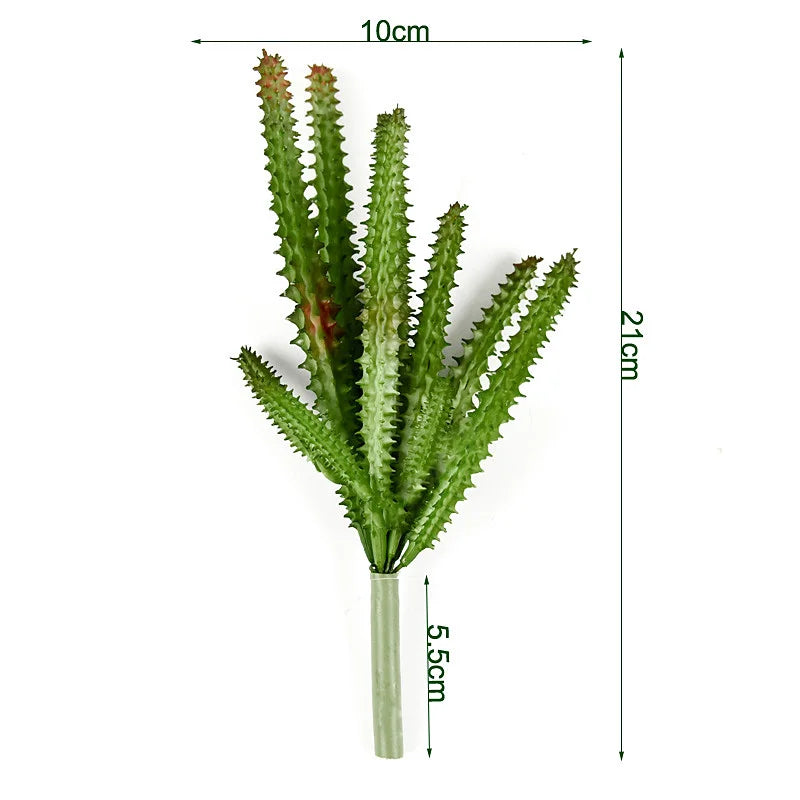 Artificial Plastic Plant Cactus Branch DIY Office Study Living Room Home Decoration Supplies