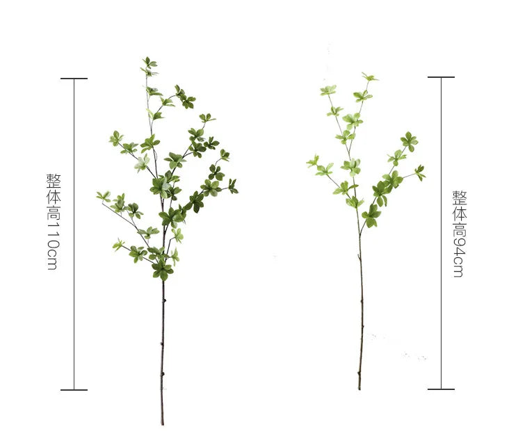 Artificial  Green Leaves Branch Real Touch  Enkianthus Perulatus Home Decoration New Green Plant Decor Andromeda  INS