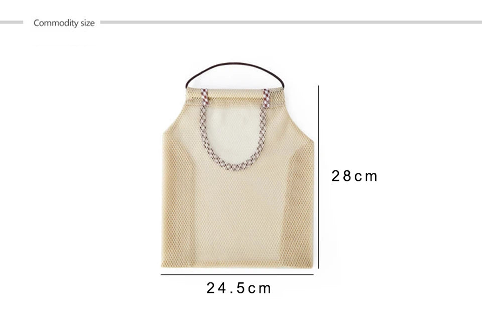 Hanging Meh Bag Reusable Storage Pocket Kitchen Potato Garlic Onion Ginger Vegetable Breathable Sorting Bag Kitchen Organiser.