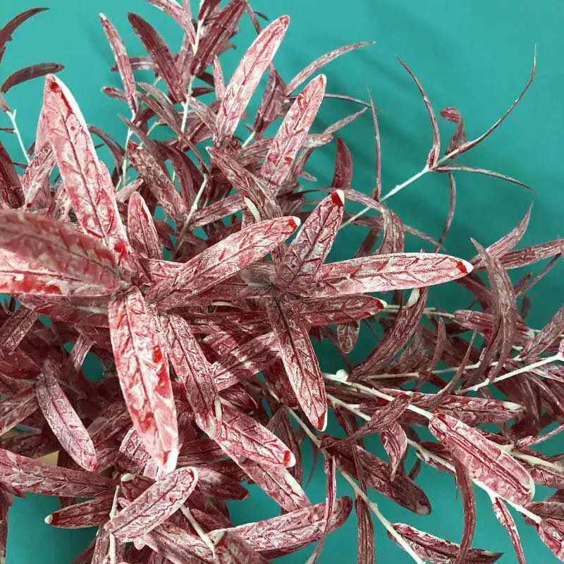 130cm Artificial Branch Olive Leaf Olive Fruit Olive Branch for Floral   Bouquets Wedding Holiday Greenery Decor