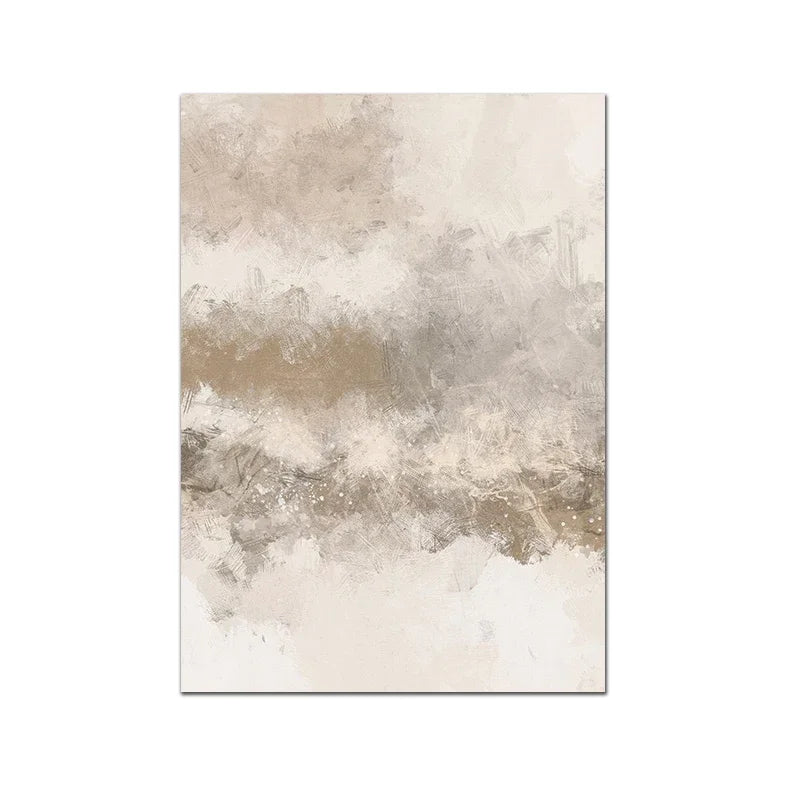 Scandinavian Minimalist Wall Art Neutral Abstract HD Canvas Oil Painting Poster Print Home Bedroom Living Room Decoration