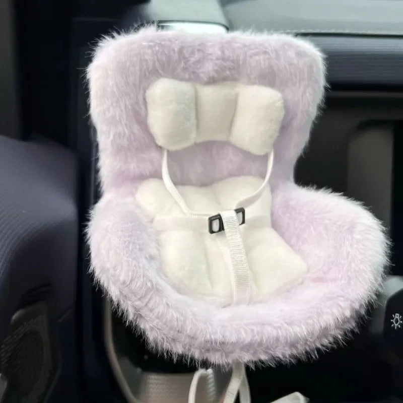 Labubu 15-17cm Doll Seat Labubu Doll Safety Seat Cute Doll Air Outlet Storage High-grade Car Interior Decoration Ornament Gifts