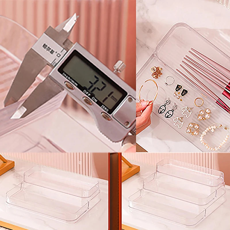 3 Tier Desktop Perfume Shelf PET Cosmetic Organizer Perfume Storage Rack Doll Display Stand Kitchen Seasoning Organizer