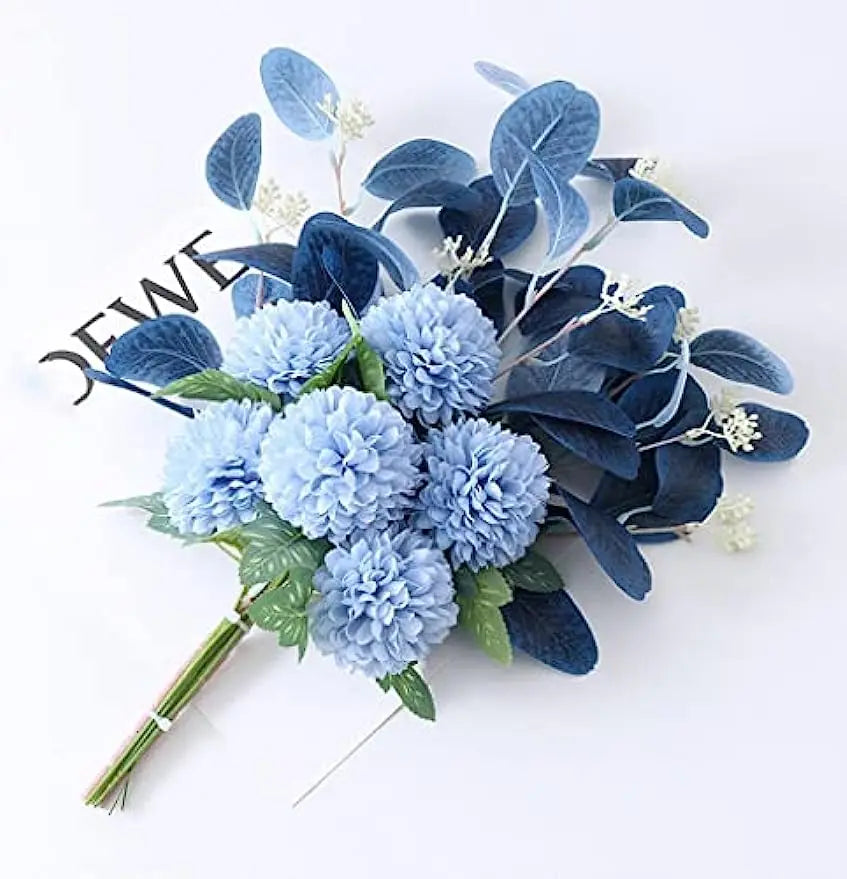 Artificial Flowers Bouquet Hydrangea Fake Flowers Chrysanthemum Silk Flowers Artificial for Decoration Flower Centerpieces