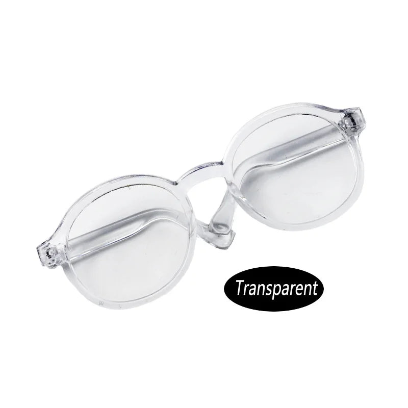 Labubu 6.5cm Glasses Accessories Transparent Plastic Glasses for 15-17cm Labubu Plush Doll DIY Toys for Labubu Sunglasses ﻿