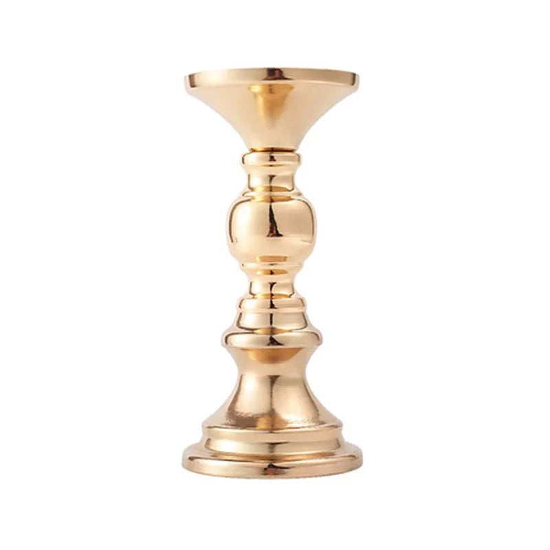 European style Metal Candle Holders Simple Golden Wedding Decoration Bar Party Living Room Decor Home Decor Candlestick