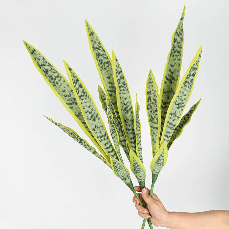 Artificial Snake Plant Single Branch Indoor Landscaping Crown Blue Agave Nordic Floor Decoration Green Plants