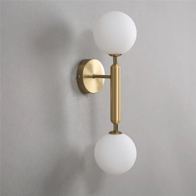 Creative Glass Ball Wall Lamps Modern Bedroom Bedside Lamp Living Room Background Wall Lights Home Decoration Lighting Fixtures