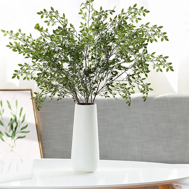 Artificial Green Plant 100CM Fake Eucalyptus Leaf Flowers Bouquet Wedding Decoration for Home Room Decor Arrangement Accessories
