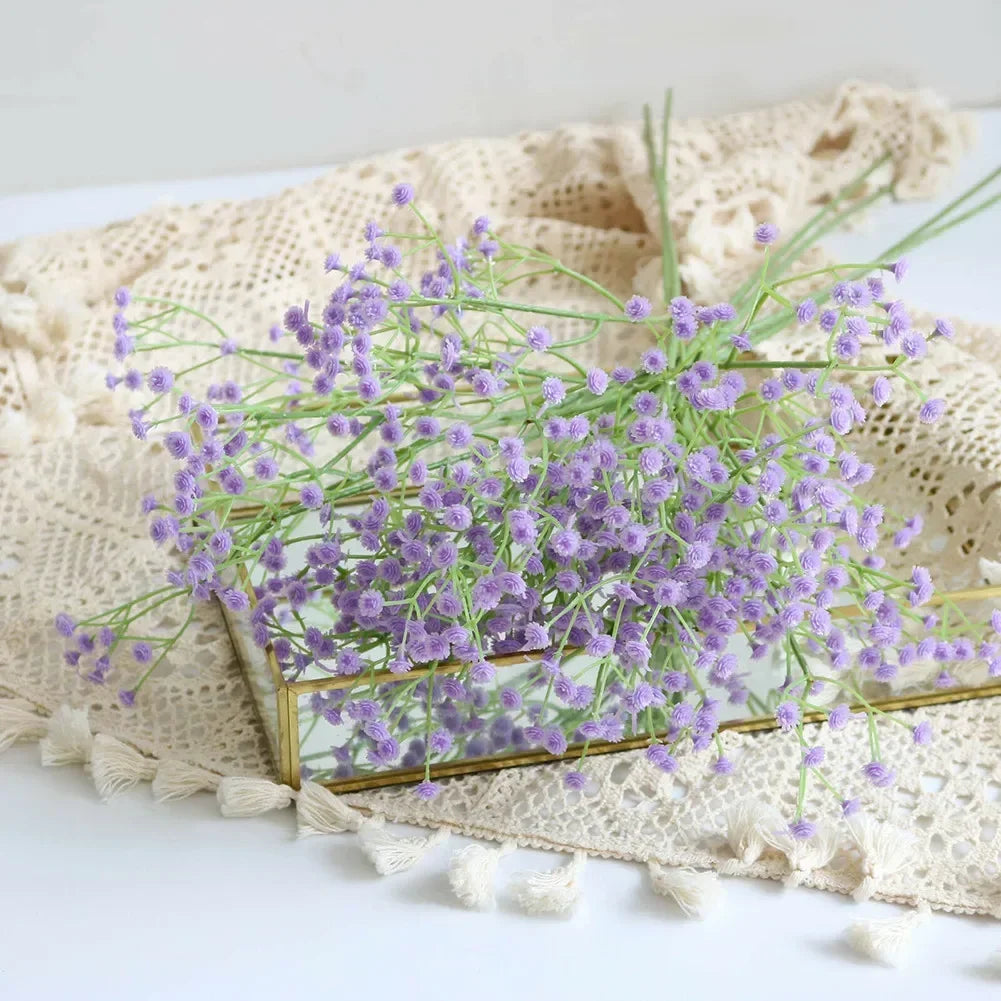1 Bunch Artificial Fake Silk Gypsophila Flowers Wedding Bouquet Home Decoration Simulation Gypsophila Flower Home Garden decor