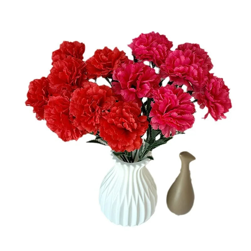 Artificial Chrysanthemums Fall Flowers Silk Orange Marigold Flowers Fake Mums Flowers for Wedding Autumn Day of The Dead
