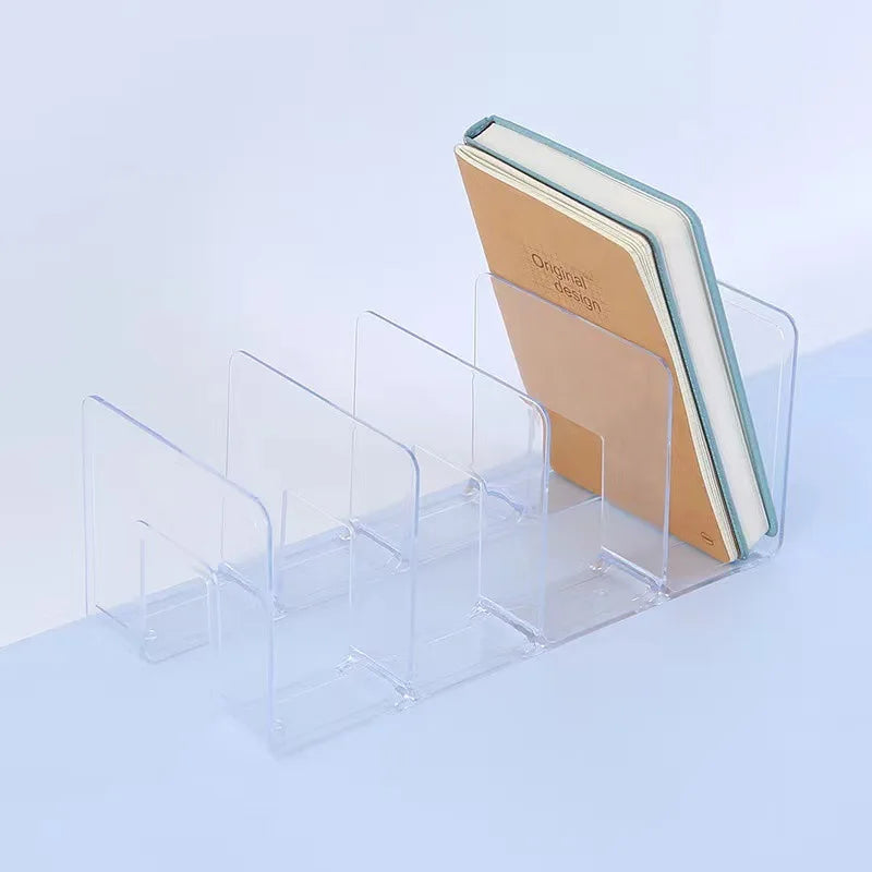 Clear Plastic Purse Handbag Organizer 4 Sections Bag Closet Shelf Divider Purse Display Stand Handbag Storage Organizer Holder