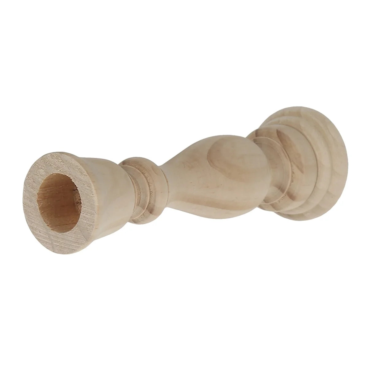 Wooden Candlesticks Unfinished DIY Classic Craft Candle Holders for Paint or Living Room Home Wedding Holiday Decorations