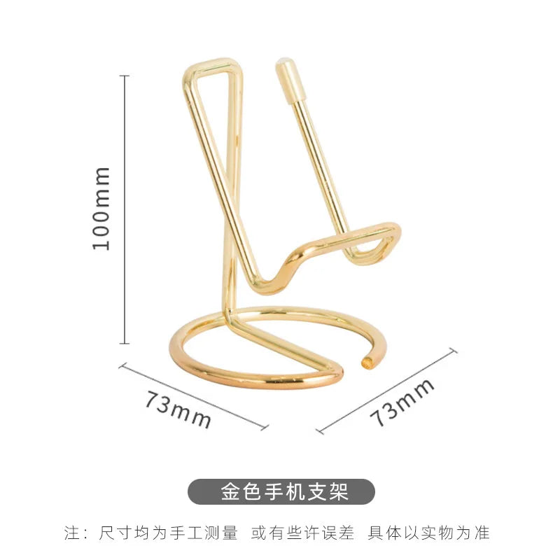 Cute Card Holder Gold Metal Paper Organizer Binder Clip Display Office Business for Men & Women Fashion Desktop Decorative