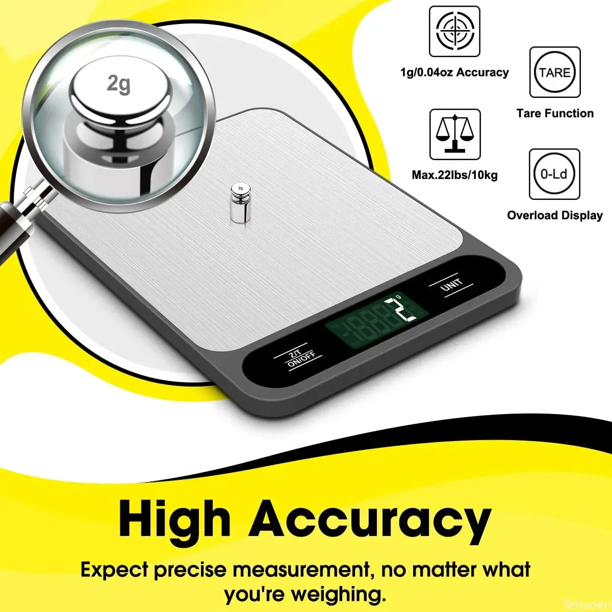 Digital Kitchen Scale 15Kg/1g Weight Scale Usb Food Coffee Scales Smart Electronic Waterproof Digital Scale For Baking and Cook