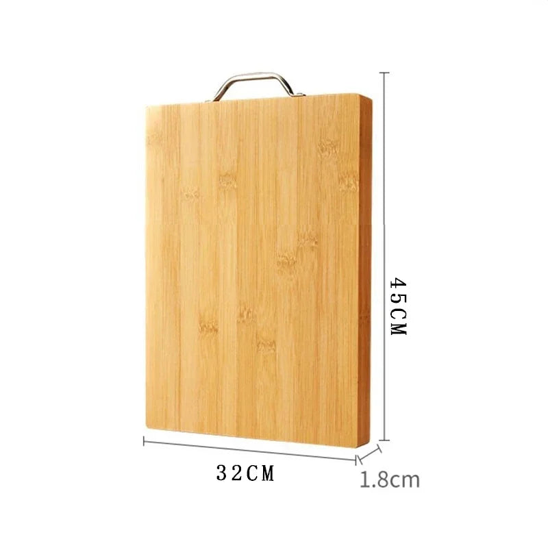Kitchen bamboo cutting board knife board  rectangular cutting board thickened solid wood chopping board wood fruit cutting board