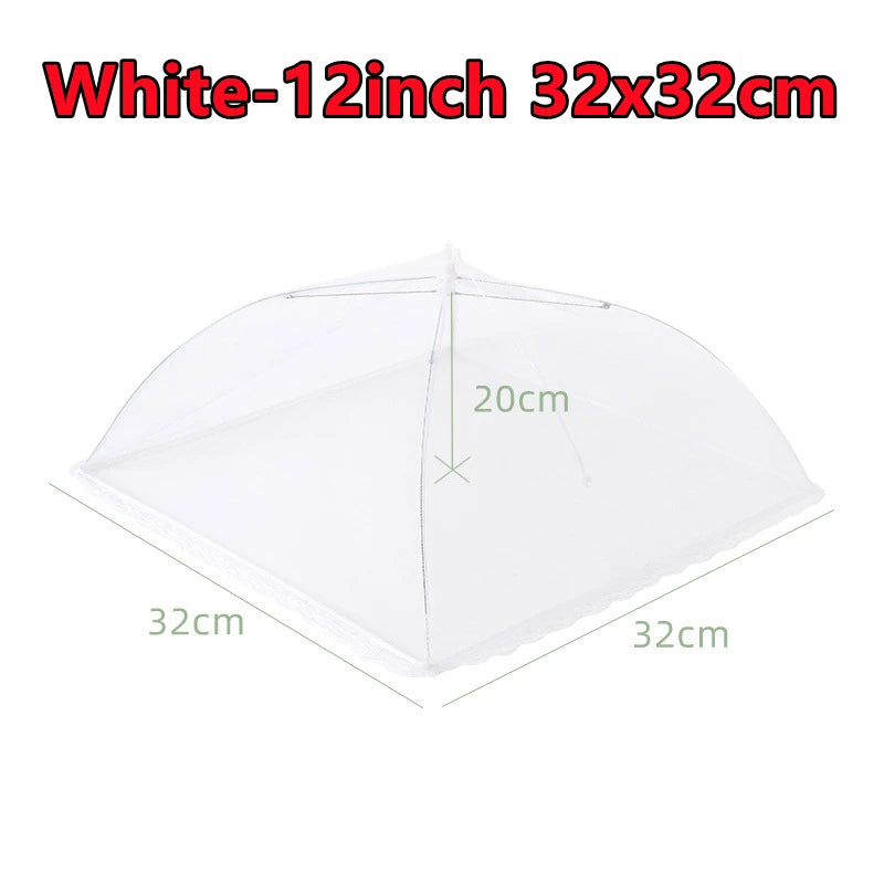Newest Food Covers Mesh Foldable Kitchen Anti Fly Mosquito Tent Dome Net Umbrella Picnic Protect Dish Cover Kitchen Accessories