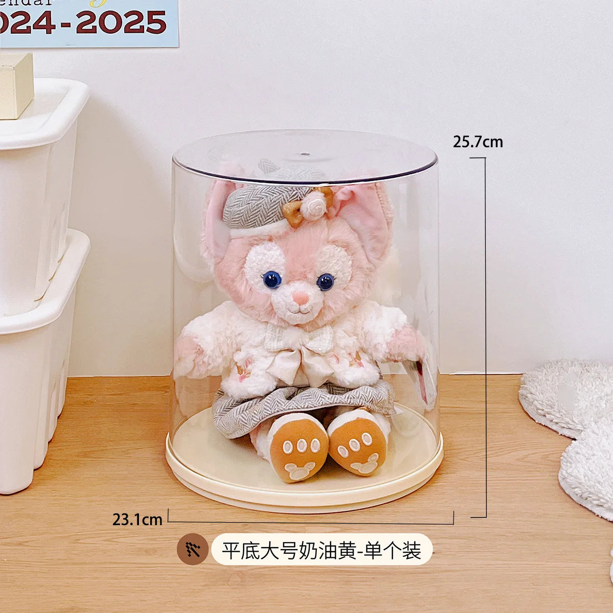 Labubu Pendant Display Box Rotating Transparent Labubu Doll  Storage Blind Box Storage Display Dustproof And Moisture-Proof