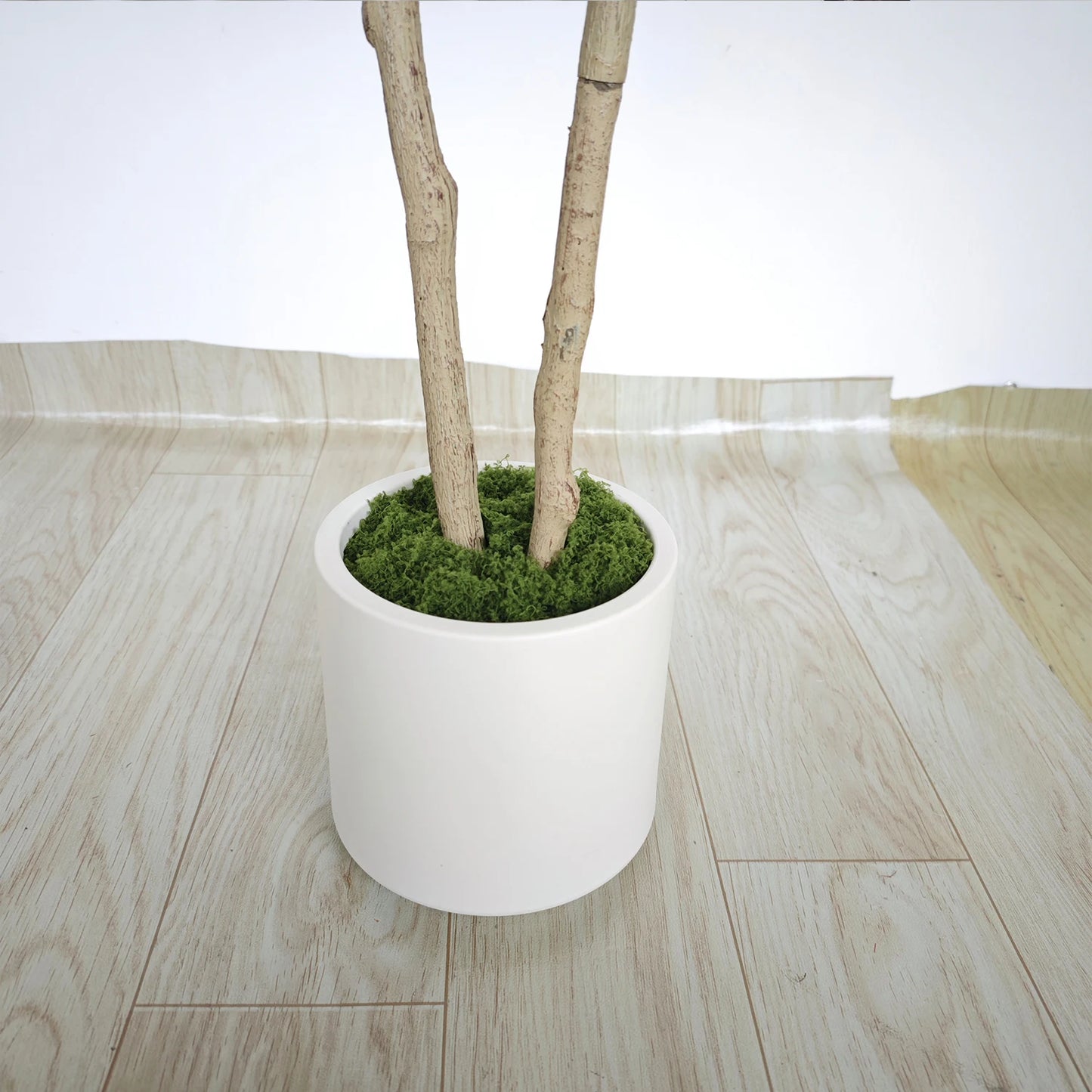 150-170cm New Artificial Ficus Plant Potted indoor outdoor Fake Plant for Home garden Room Balcony shops festival Decor With pot