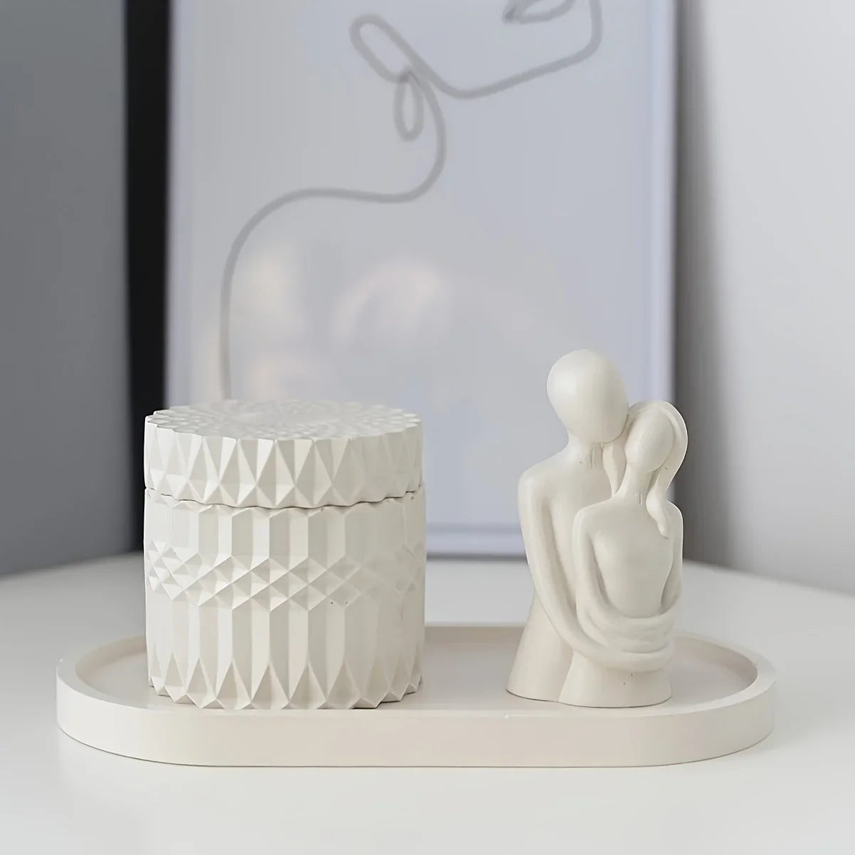 1set Silicone Mold Resin Storage Jar Jewelry Box with Lid, Round Container Jar Casting for Candle Holder DIY Resin Craft