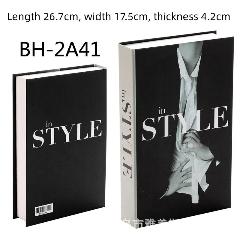 Luxury Fake Books Decoration Model Simulation Books Ornaments for Home DecorCoffee Table Living Room Fashion Photo Prop Books