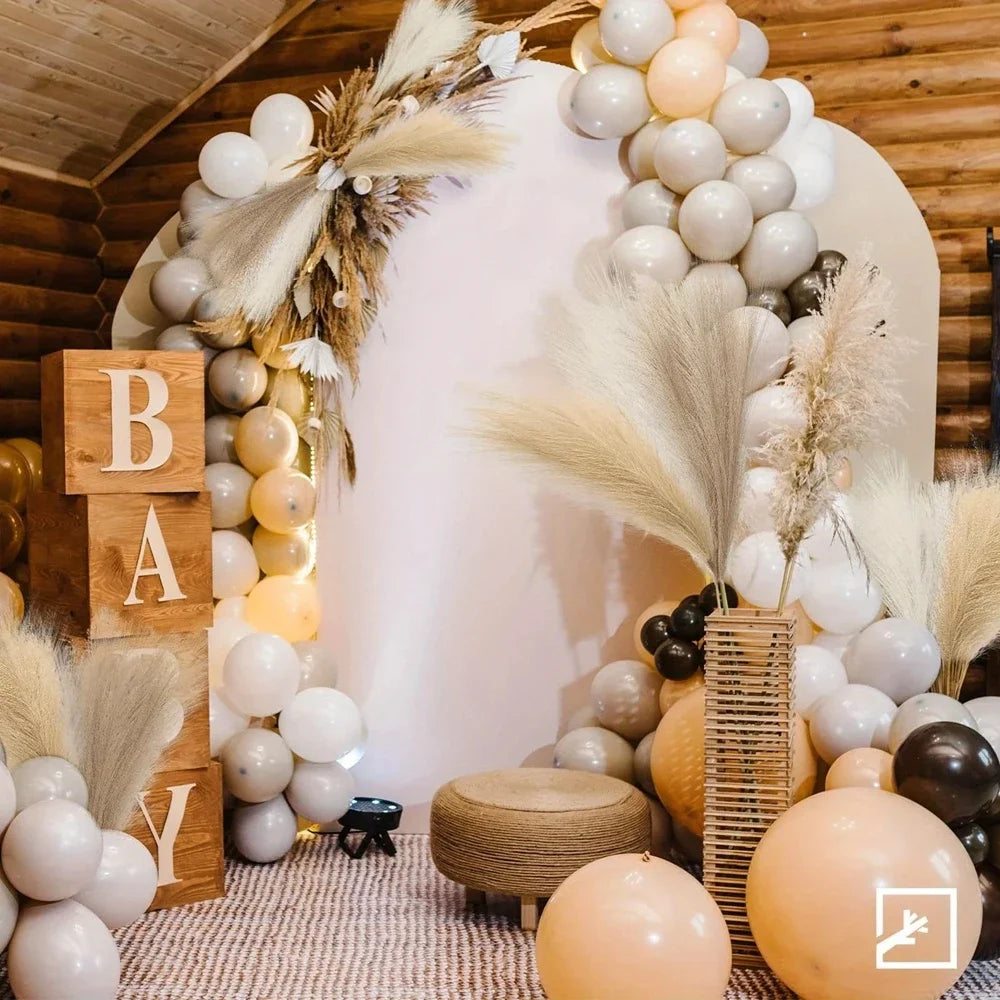 10pcs Artificial Pampas Grass Decor Flowers Fake Plant Reed forDIY Floral Table Arrange Flower Wedding Home Christmas Decoration
