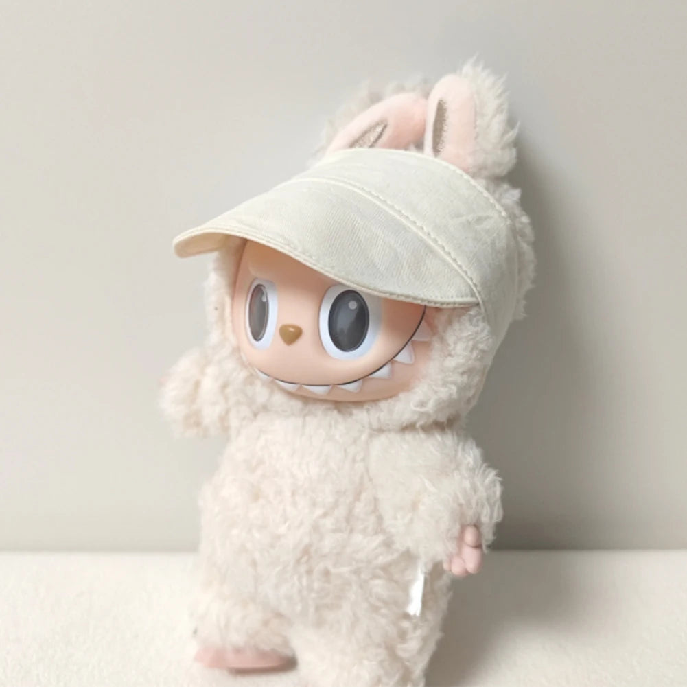 Labubu Ropa 3.0 Western Cowboy Jumpsuit with Hat Set for V1/V2 Labubu Outfit Cute Doll Clothes Accessories Trendy Gift